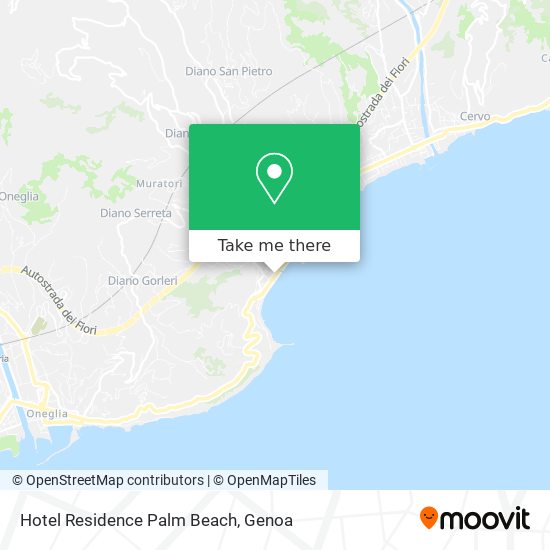 Hotel Residence Palm Beach map