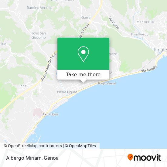 Albergo Miriam map