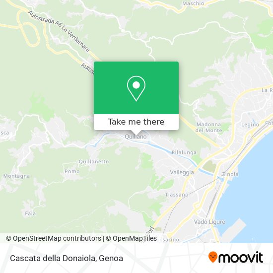 Cascata della Donaiola map