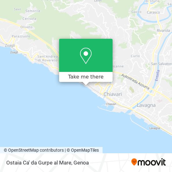 Ostaia Ca' da Gurpe al Mare map