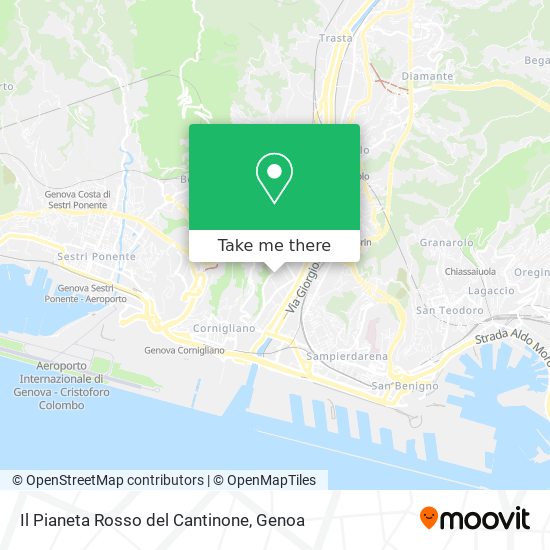 Il Pianeta Rosso del Cantinone map