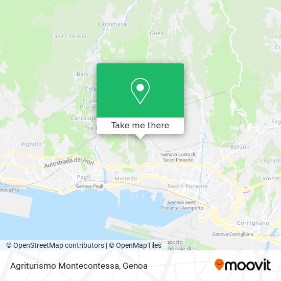Agriturismo Montecontessa map