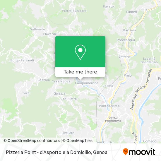 Pizzeria Point - d'Asporto e a Domicilio map
