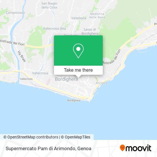 Supermercato Pam di Arimondo map