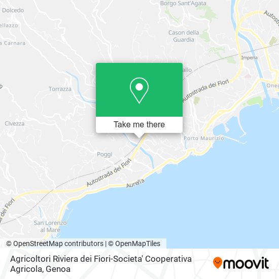 Agricoltori Riviera dei Fiori-Societa' Cooperativa Agricola map