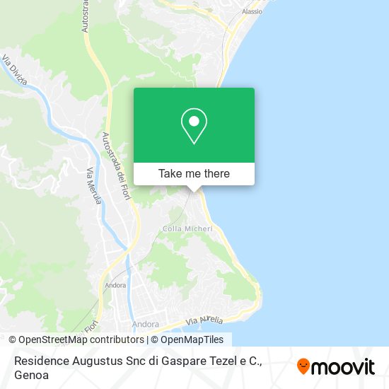 Residence Augustus Snc di Gaspare Tezel e C. map
