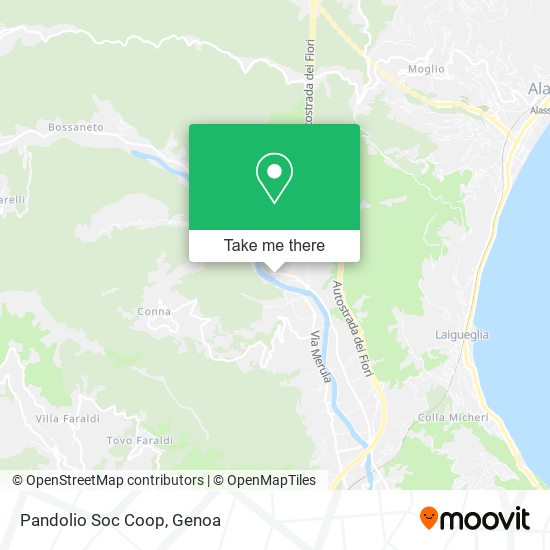 Pandolio Soc Coop map