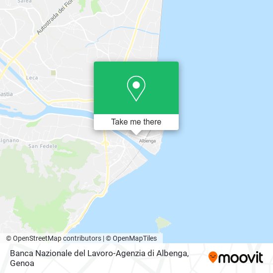 Banca Nazionale del Lavoro-Agenzia di Albenga map