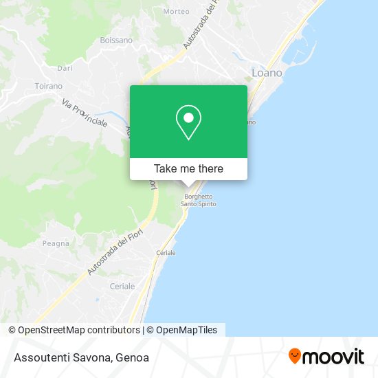 Assoutenti Savona map