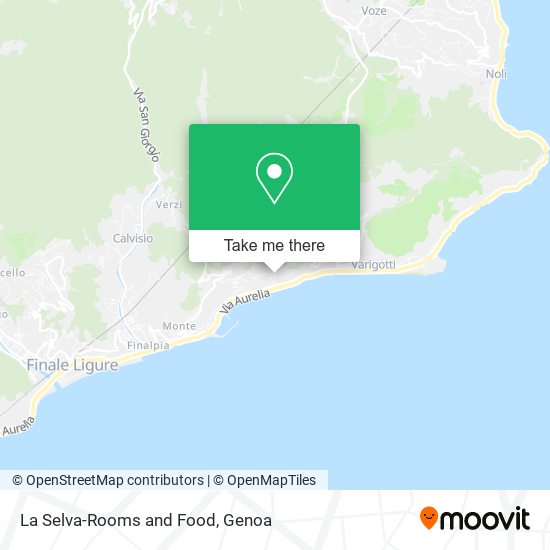 La Selva-Rooms and Food map