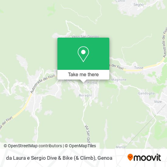 da Laura e Sergio Dive & Bike (& Climb) map