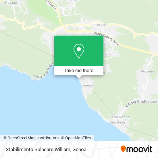 Stabilimento Balneare William map