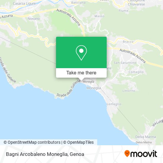Bagni Arcobaleno Moneglia map