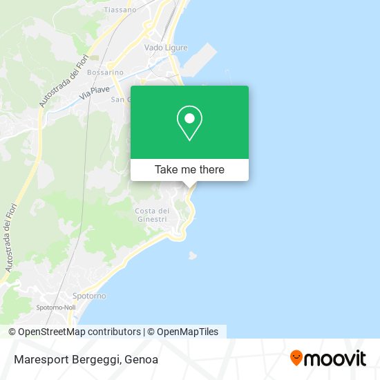 Maresport Bergeggi map