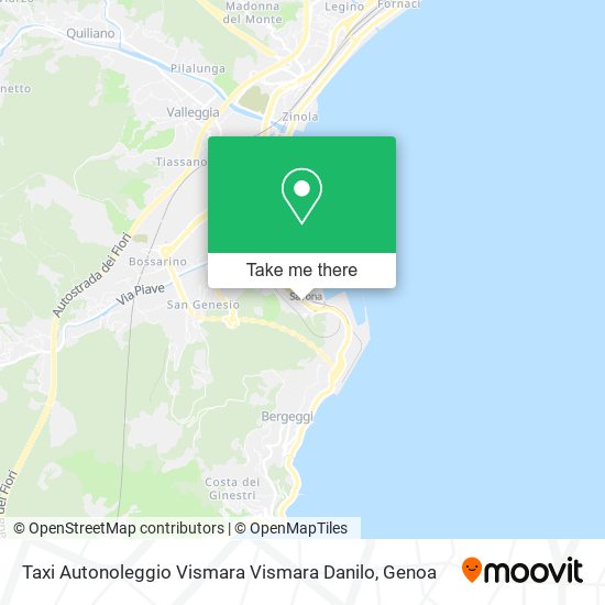 Taxi Autonoleggio Vismara Vismara Danilo map