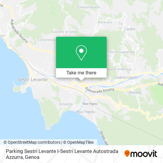 Parking Sestri Levante I-Sestri Levante Autostrada Azzurra map