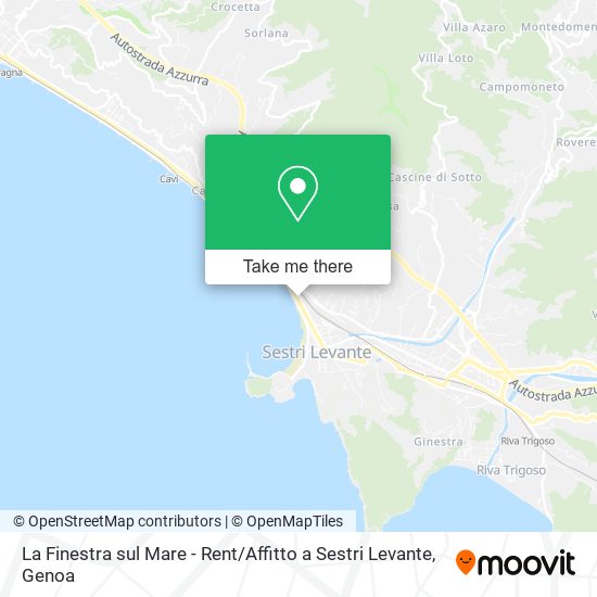 La Finestra sul Mare - Rent / Affitto a Sestri Levante map