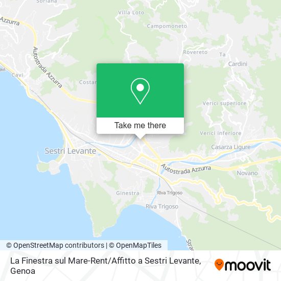 La Finestra sul Mare-Rent / Affitto a Sestri Levante map