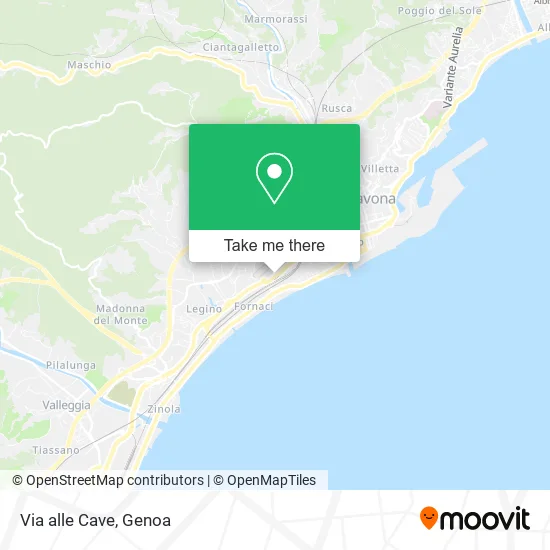 Via alle Cave map