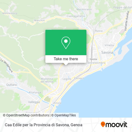 Caa Edile per la Provincia di Savona map