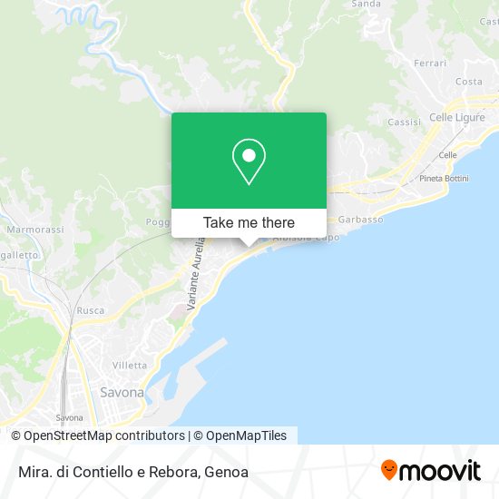 Mira. di Contiello e Rebora map