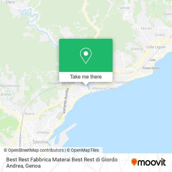 Best Rest Fabbrica Materai Best Rest di Giordo Andrea map