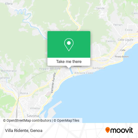 Villa Ridente map