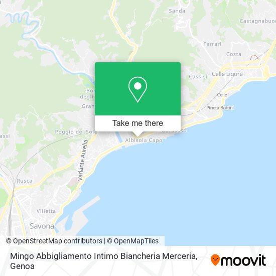 Mingo Abbigliamento Intimo Biancheria Merceria map