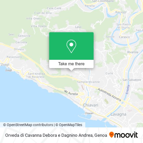 Orveda di Cavanna Debora e Dagnino Andrea map