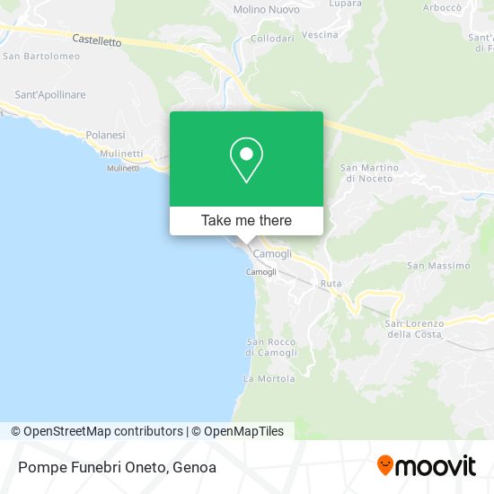 Pompe Funebri Oneto map