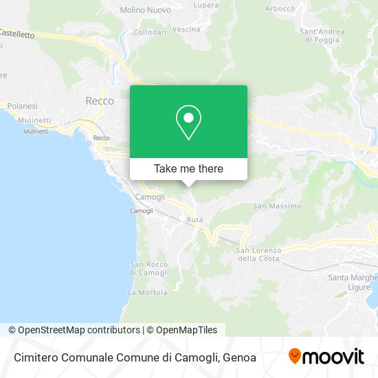 Cimitero Comunale Comune di Camogli map