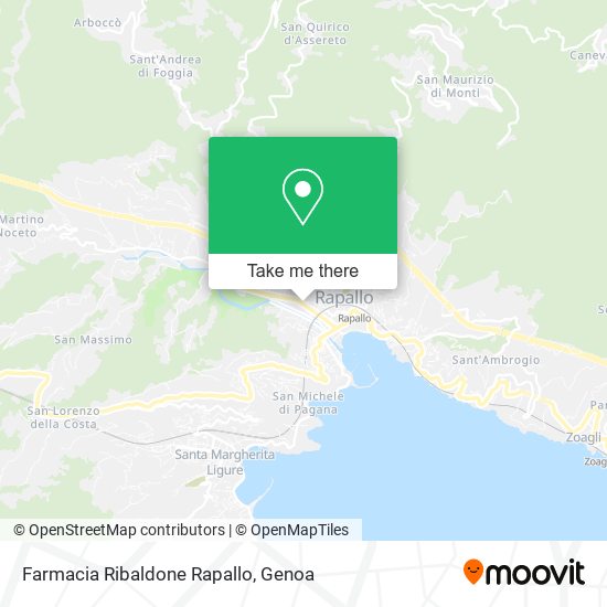 Farmacia Ribaldone Rapallo map