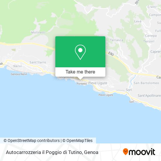 Autocarrozzeria il Poggio di Tutino map