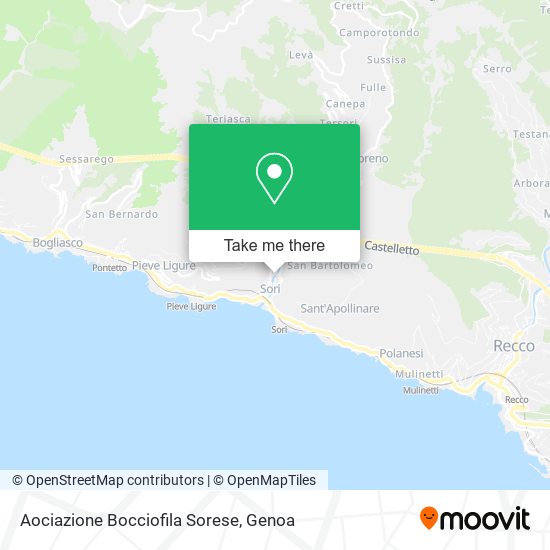 Aociazione Bocciofila Sorese map
