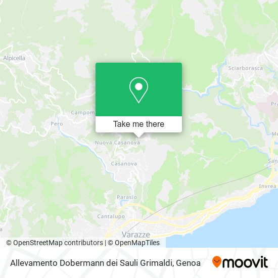 Allevamento Dobermann dei Sauli Grimaldi map