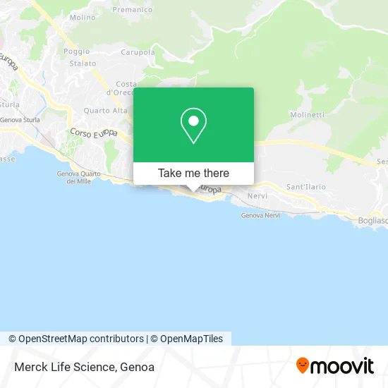Merck Life Science map