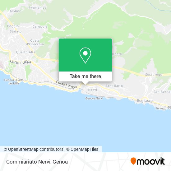 Commiariato Nervi map