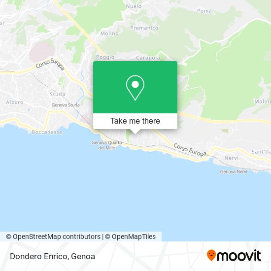 Dondero Enrico map