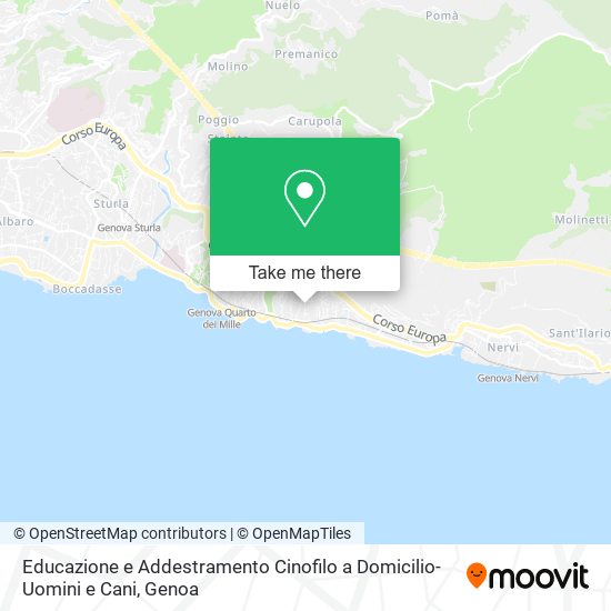 Educazione e Addestramento Cinofilo a Domicilio-Uomini e Cani map