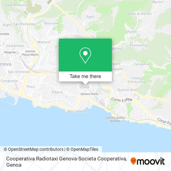 Cooperativa Radiotaxi Genova-Societa Cooperativa map