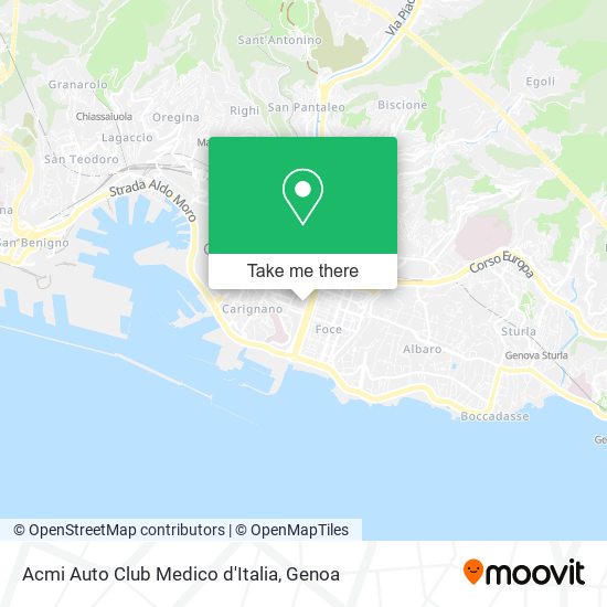 Acmi Auto Club Medico d'Italia map