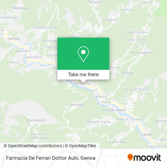 Farmacia De Ferrari Dottor Aulo map