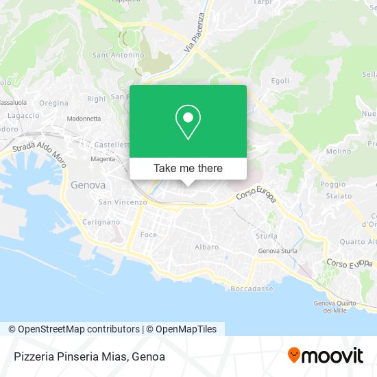 Pizzeria Pinseria Mias map