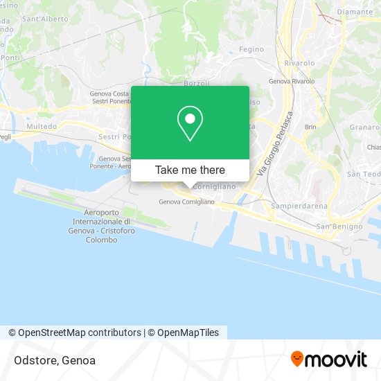 Odstore map