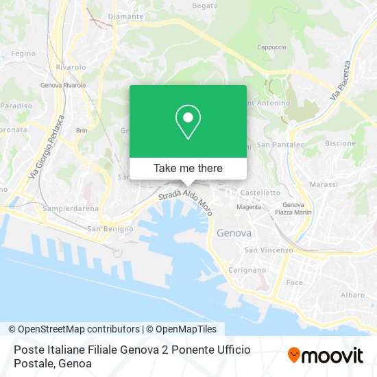Poste Italiane Filiale Genova 2 Ponente Ufficio Postale map