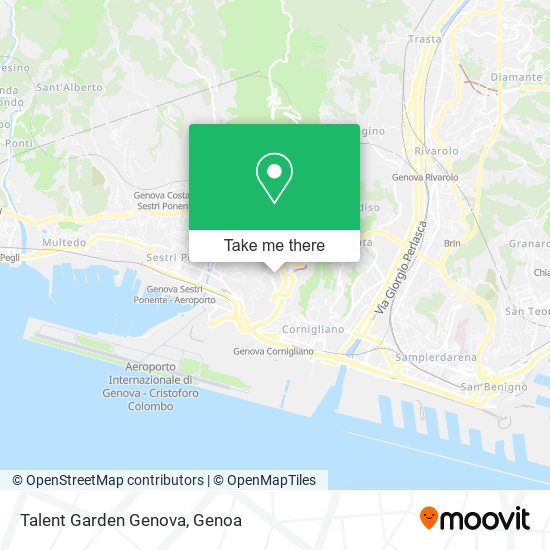 Talent Garden Genova map