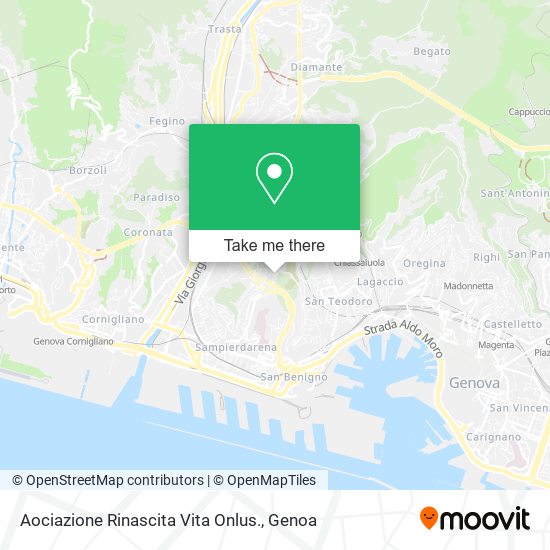 Aociazione Rinascita Vita Onlus. map