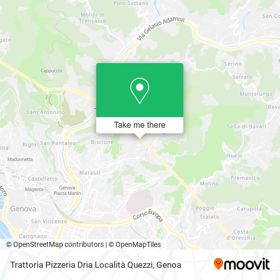 Trattoria Pizzeria Dria Località Quezzi map