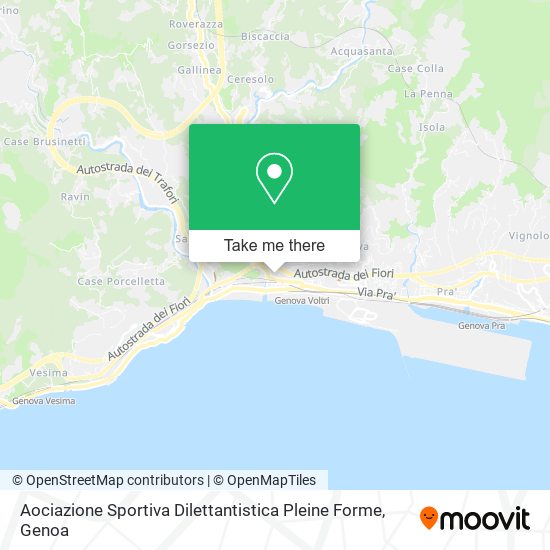 Aociazione Sportiva Dilettantistica Pleine Forme map