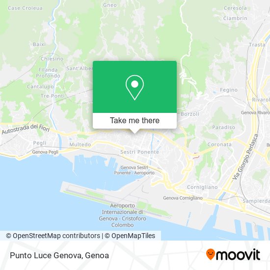 Punto Luce Genova map